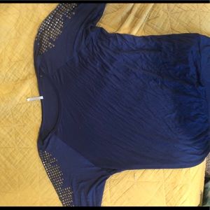 Blue Off Shoulder Top